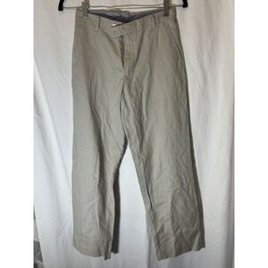 Boys Nautica Uniform Casual Khaki‎ Linen Blend Pants Size 12 Y35